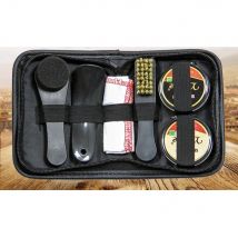 Kit de soins pour chaussures | Ensemble de 7 pièces/ensemble brosses de nettoyage de vernis, outil de polissage neutre, étui à outils de polissage, tissu éponge