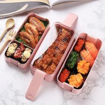 Boîte à déjeuner 900ml matériel sain Portable 3 couches en paille de blé boîtes à Bento micro-ondes vaisselle stockage des aliments boîte pour aliments