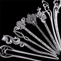 Épingles à cheveux en métal argenté bâtons de cheveux pour femmes fille pince à cheveux outils chignon fabricant épingles à cheveux casque accessoire cheveux pour femme accessoires de cheveux
