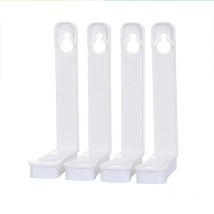 4 pièces housse de couette boucle anti-dérapant couverture Fixer Clip décoratif drap de lit attache pinces (blanc)