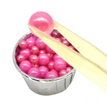 50g Essbare Rosa Perlen Perle Zucker Ball Fondant DIY Kuchen Backen Streusel Zucker Candy Ball Hochzeit Kuchen Dekoration Kostenloser