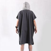 Nouvelle plage Robe à langer serviette de bain Sports de plein air adulte à capuche serviette Poncho peignoir serviettes femmes hommes peignoir 80x110 Cm
