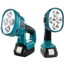 Lampes de travail portables, 18V, 12W, lampe torche, projecteur, batterie Li-ion lampe à LED, éclairage d&#39;urgence extérieur, Makita