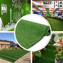 Tapis de pelouse artificiel en plastique, pour l'extérieur, pour le balcon, pour l'école, vert