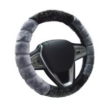 Couverture de volant de voiture en peluche Super douce d'hiver universelle, guidon automatique en fausse fourrure chaude sur le volant 37/38cm