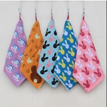 5 pièces/lot 27*28cm petite serviette coton doux main visage bébé mignon bébé enfants serviette FG019