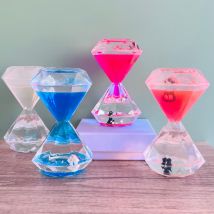 Sablier décoratif en plastique, diamant, fuite d&#39;huile, pingouin dans la vie Marine, poisson mignon, animaux de l&#39;océan, ornements de bureau, promotionnel