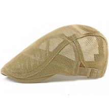 Béret, casquette plate ajustable en Ivy, béret en maille respirante, unie, pour hommes et femmes, HT2215, printemps et été