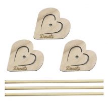 En bois amour beignet cadre mariage fournitures décoration beaux modèles belle décoration fête d'anniversaire décoration 1 / 3 pièces
