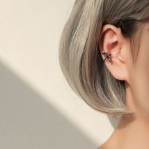 Boucle d&#39;oreille Clip en forme de chauve-souris pour femmes, 1 pièce, Faux Piercing, Punk, gothique, Dragon féerique, , Bijoux Tragus, 2022