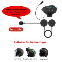 Casque de moto Bluetooth Anti-interférence, haut-parleur sans fil, oreillette mains-libres