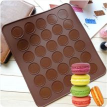 Tapis en Silicone 29*26cm tapis de cuisson Macaron | Accessoires de cuisine, outils de décoration de gâteaux fournitures de pâtisserie, formes étanches en Silicone
