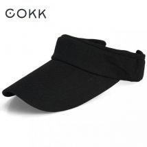 COKK-casquette de Tennis pour hommes | Casquette d'été, visière de soleil, casquette ajustable pour hommes femmes, chapeau couleur unie,