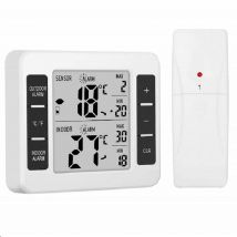 Thermomètre de réfrigérateur | Alarme numérique sans fil, thermomètre avec 2 pièces, capteur de thermomètre d'extérieur, décoration intérieure de la maison