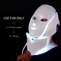 Boîte de directe 7 couleurs disponibles, masque LED 7 couleurs disponibles, avec boîte de rangement