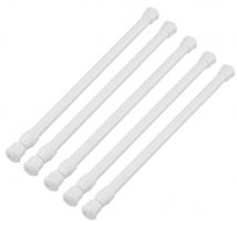Tringle de douche à ressort en Voile télescopique, tringle à rideau extensible réglable en métal
