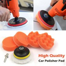 Tapis éponge de polissage pour voiture | 7 pièces de 3/4/5/6/7 pouces, polissage de voiture, épilation au détail, tapis éponge, composé de tampon de polissage, accessoires pour voiture