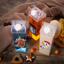 Bouteille d'eau à lait transparente créative | Étanche, bouteille d'eau pour le lait en plein air escalade Tour Camping enfants hommes bouteilles d'eau de lait