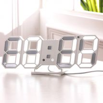 Réveil de Table numérique en 3D | Horloge moderne, affichage mural de Table, pour la cuisine, le bureau, pour la maison, 24 ou 12 h