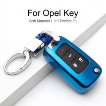 KUKAKEY-étui pour clé de voiture | TPU, Protection pour Opel Astra Corsa Meriva Zafira Antara ASTRA J Mokka Insignia, sac pour clé de voiture