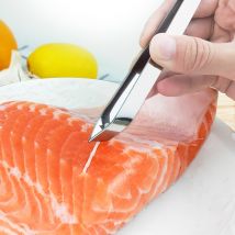 Pince à épiler en acier inoxydable, pince à épiler en os de poisson, pince à épiler, Gadgets de cuisine, outils, 1 pièce