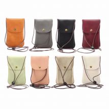 SUBIN universel en cuir téléphone portable sac épaule poche portefeuille pochette étui cou sangle pour Samsung pour iPhone pour Huawei pour HTC LG