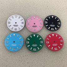 Cadran de montre modifié, Surface de plongée, cadran lumineux vert pour mouvement NH35A/NH36A/4R36A