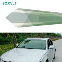 Film de Protection solaire vert 80% VLT pour pare-brise de voiture 76cm x 1.5m, teinte de fenêtre avant