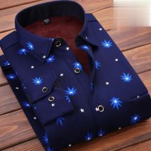 [Chemises en cachemire, chemises chaudes] impression à carreaux pour hommes en automne et hiver