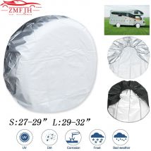 Housse de protection pour pneus de voiture, 4 pièces/ensemble, argent, noir, Anti-RV, camion, remorque de Camping, étanche
