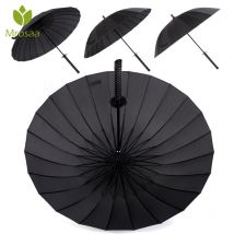 Grand parapluie à manche Long et | Parapluie coupe-vent à épée de samouraï japonais, parapluie de pluie, parapluie droit, ouverture automatique, 16K 24K
