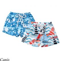 Hawaïen garçon maillot de bain Bandge Shorts de plage enfant bébé garçons taille élastique tronc court d'été maillot de bain garçon maillots de bain Shorts