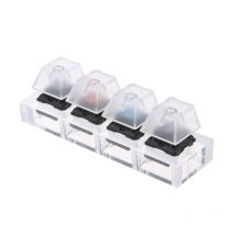 Claviers mécaniques acryliques commutateur 4 Kit de testeur de claviers transparents translucides