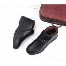 Hiver Imperméable À L'eau Pour Hommes Décontracté Chaussures En Cuir Flanelle Haut à enfiler Hommes Décontracté Chaussures En Caoutchouc Chaussures D'hiver pour les Hommes