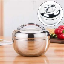 Boîte à déjeuner isotherme en acier inoxydable, 1 couche, Bento rond