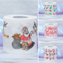 Motif de noël série rouleau papier imprime papier toilette drôle noël papier toilette couleur serviette