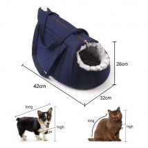 Sac de transport pour animaux de compagnie, sacoche de voyage avec crochet pour petits chiens et chats, accessoire de sécurité respirant pour animaux de compagnie