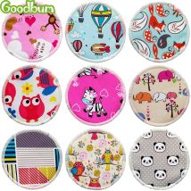 Goodbum 12 pièces bio bambou coussin d'allaitement coussinets d'allaitement pour maman imperméable lavable coussin d'alimentation bambou rester sec réutilisable coussin d'allaitement