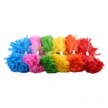 Pompons de pom-pom girl de sport, fournitures de pom-pom girl de , couleur et poignée au choix