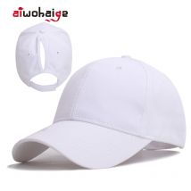 Casquette de Baseball queue de cheval pour femmes | Nouvelle couleur unie, casquette printemps-été automne femmes, blouse ajustable en coton, os de Sport
