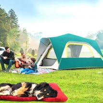 Chien lit tapis mémoire mousse respirant chien lits imperméable extérieur chenil pliable animaux de compagnie lits pour chiot en plein air