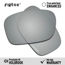 Firtox – remplacement de lentilles polarisées Anti-eau de mer, pour lunettes de soleil Oakley Holbrook OO9102 (lentilles uniquement), miroir argenté