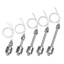 Interrupteur à flotteur en acier inoxydable, capteur de niveau d'eau liquide, Double boule, capteur de débit de piscine, capteur de contrôleur