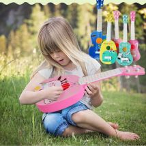 Nouvelle petite guitare imprimée d'animaux pour enfants, jouet de loisirs éducatifs, Instrument de musique, pour enfants, tendance