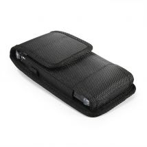 Pochette de téléphone pour hommes, sac de rangement de taille suspendue, sac banane noir classique avec Clip de ceinture, sac de taille avec boucle sur ceintures
