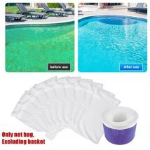 5/10/20/30 pièces/ensemble filtre stockage piscine écumeur chaussettes Nylon piscine filtre chaussettes pour paniers écumeurs blanc piscine fournitures