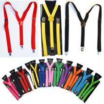 Hirigin-pantalon fantaisie 8 couleurs unisexe | Bretelles réglables, Slim, pantalon pour hommes