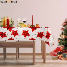 WarmHut – nappe de Table rectangulaire jetable, en plastique, feuille d&#39;érable, pour fête de noël, mariage, anniversaire