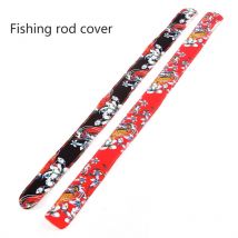 Housse de canne à pêche imprimée, antidérapante, Style rétro, protection pour canne à pêche Spinning