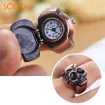 Montre doigt tête de mort bague homme | Vintage, à clapet, Pirate crâne, femme